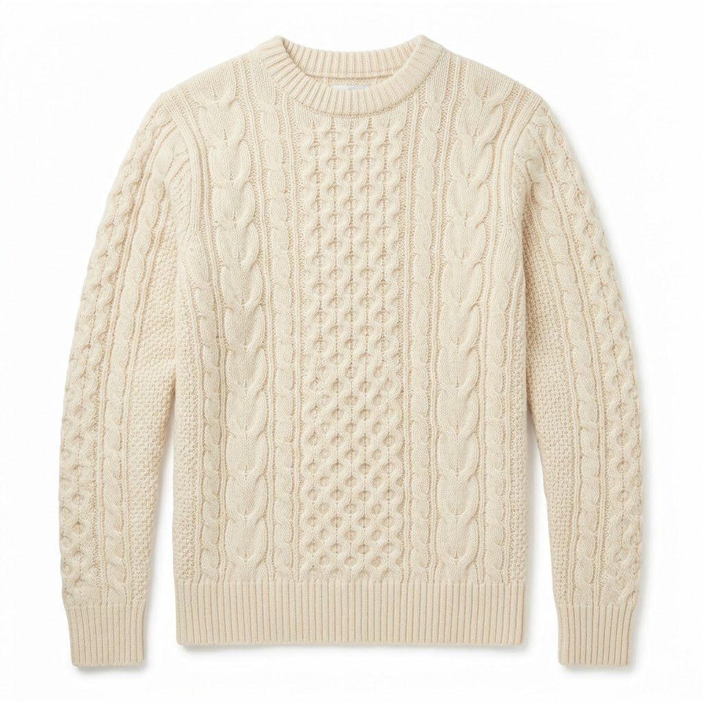 Chunky Cashmere Cable-Knit Sweater