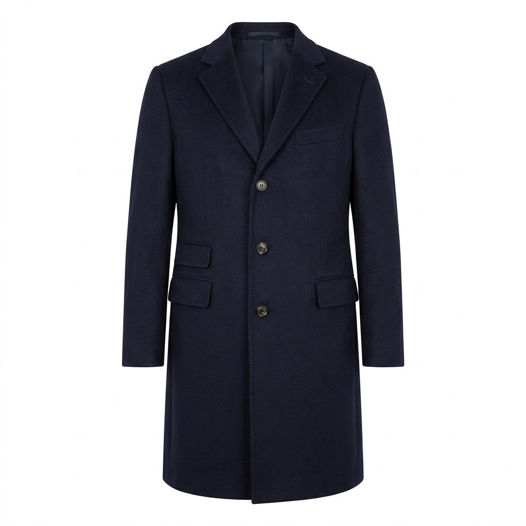 Classic Cashmere-Blend Epsom Coat
