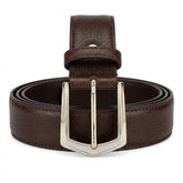 Hand-Stitched Grain Leather Belt