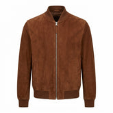 Premium Suede Bomber Jacket