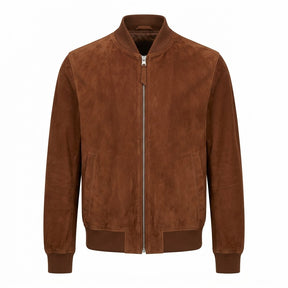 Premium Suede Bomber Jacket