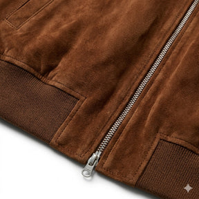 Premium Suede Bomber Jacket